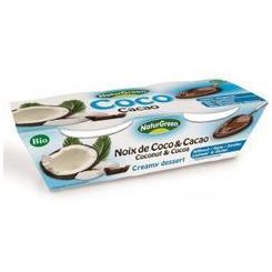 Postre de Coco Cacao Bio 2 x 125 gr | Naturgreen - Dietetica Ferrer