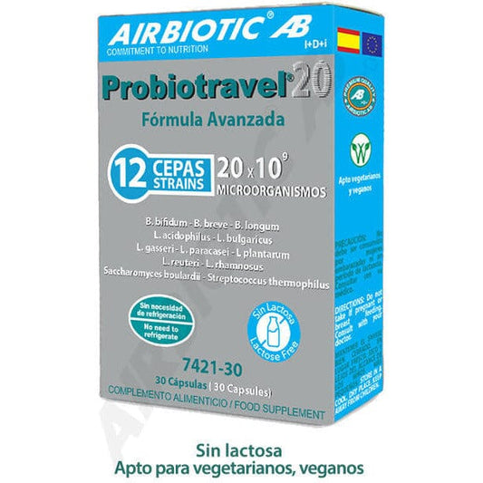 Probiotravel 30 Capsulas | Airbiotic AB - Dietetica Ferrer