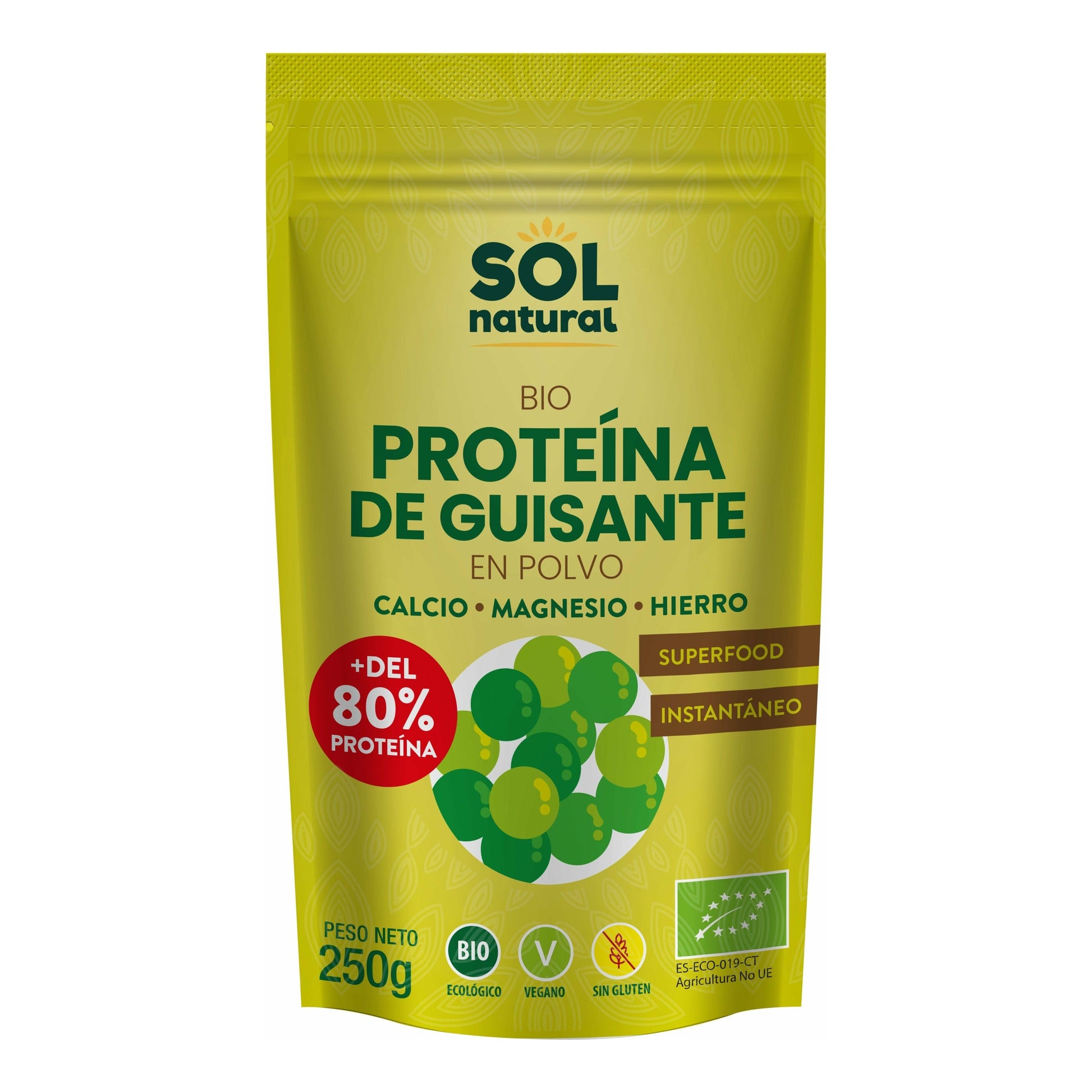 Proteina de Guisante Bio 250 gr | Sol Natural - Dietetica Ferrer