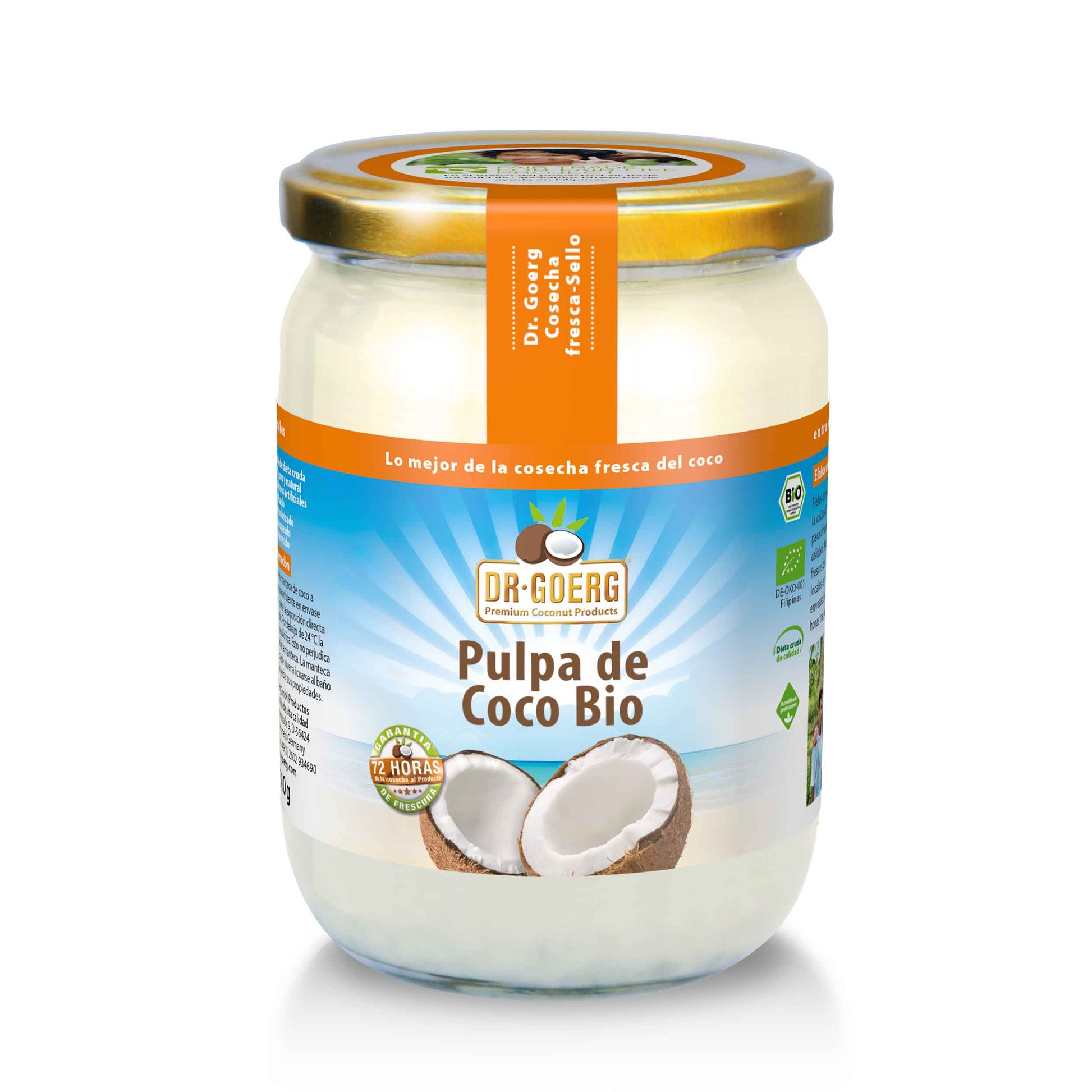Pulpa de Coco Bio 500 gr | Dr Goerg - Dietetica Ferrer