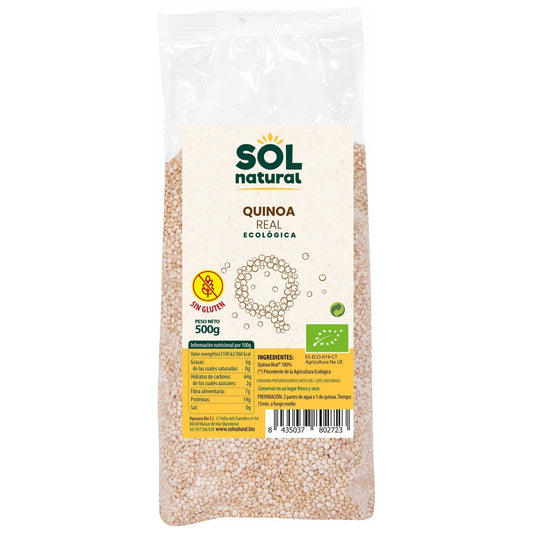 Quinoa Real sin Gluten Bio 500 gr | Sol Natural - Dietetica Ferrer