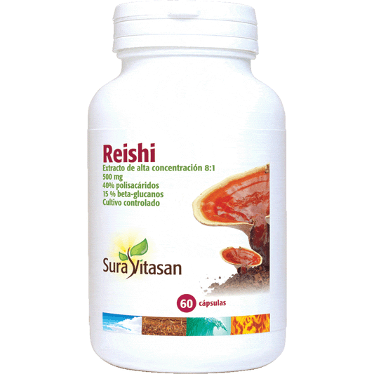Reishi 500 mg 60 Capsulas | Sura Vitasan - Dietetica Ferrer