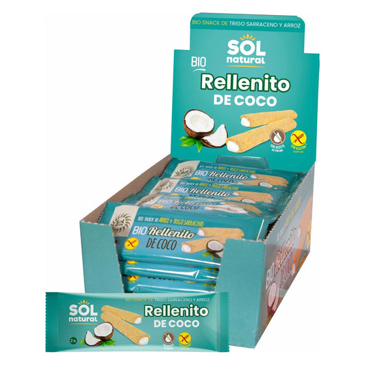 Rellenito de Coco Bio Sin Gluten 24 Unidades | Sol Natural - Dietetica Ferrer