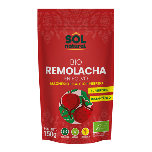 Remolacha Roja En Polvo Bio 150 gr | Sol Natural - Dietetica Ferrer