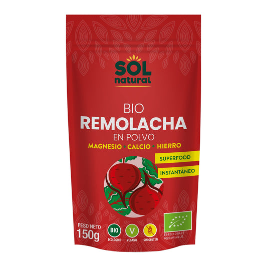 Remolacha Roja En Polvo Bio 150 gr | Sol Natural - Dietetica Ferrer