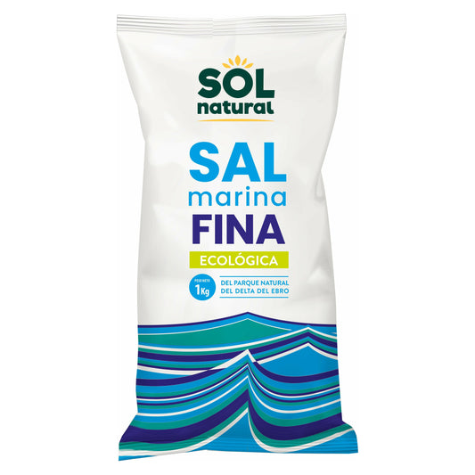 Sal Fina Ecologica Delta del Ebro 1 Kg | Sol Natural - Dietetica Ferrer