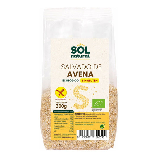 Salvado de Avena Sin Gluten Bio 300 gr | Sol Natural - Dietetica Ferrer