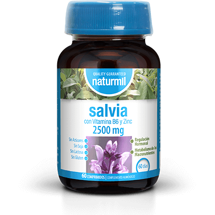 Salvia 2500 Mg 60 Comprimidos | Naturmil - Dietetica Ferrer