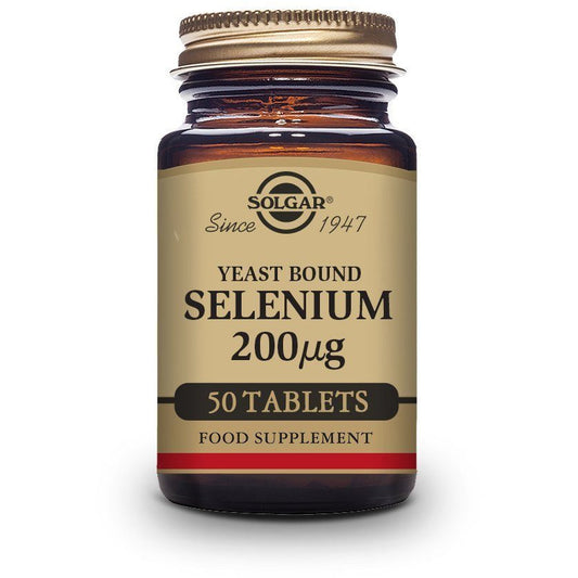 Selenio En Levadura 200 µg 50 Comprimidos | Solgar - Dietetica Ferrer