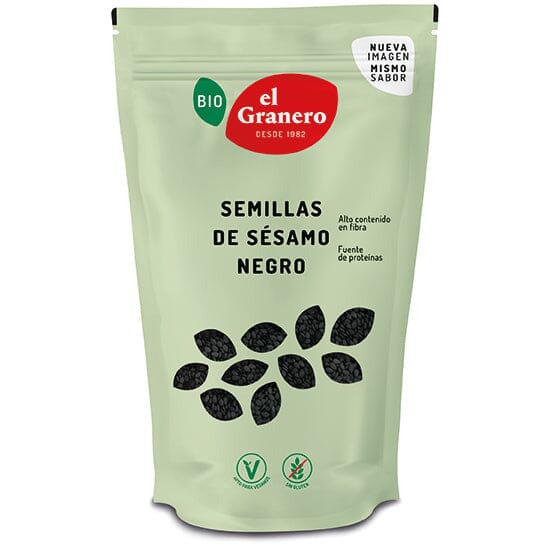 Semillas de Sesamo Negro Bio 200 gr | El Granero Integral - Dietetica Ferrer