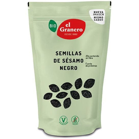 Semillas de Sesamo Negro Bio 200 gr | El Granero Integral - Dietetica Ferrer