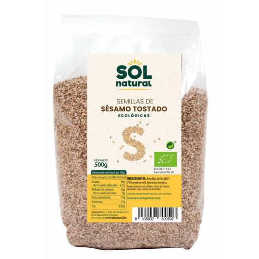 Semillas de Sesamo Tostado 500 gr Bio | Sol Natural - Dietetica Ferrer