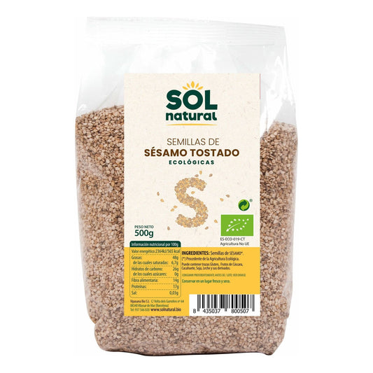 Semillas de Sesamo Tostado 500 gr Bio | Sol Natural - Dietetica Ferrer