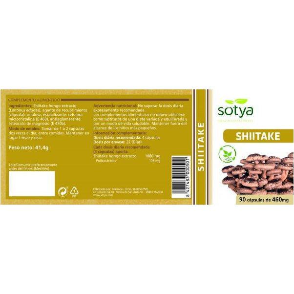 Shitake 90 Capsulas | Sotya - Dietetica Ferrer