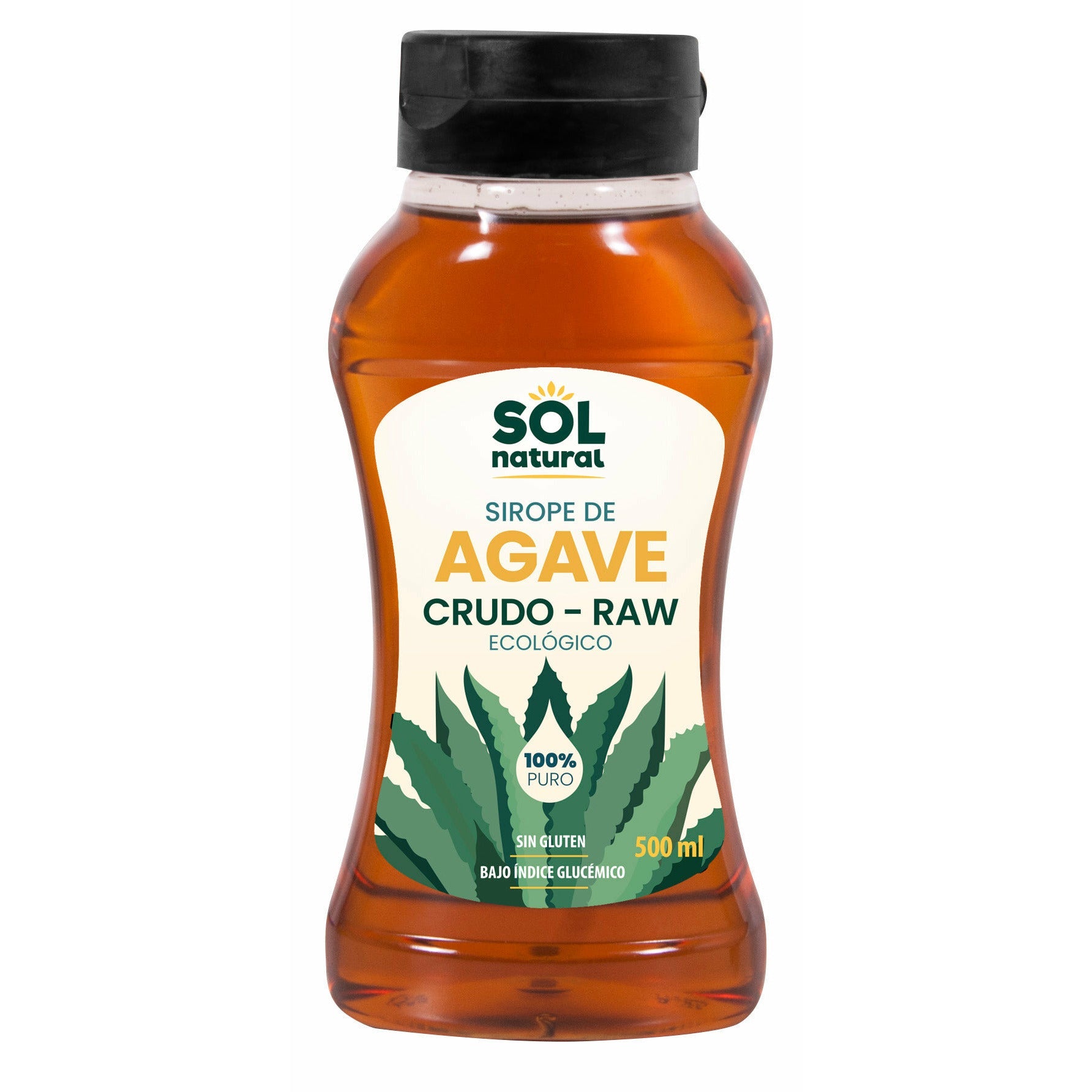 Sirope de Agave Crudo Raw Bio 500 ml | Sol Natural - Dietetica Ferrer