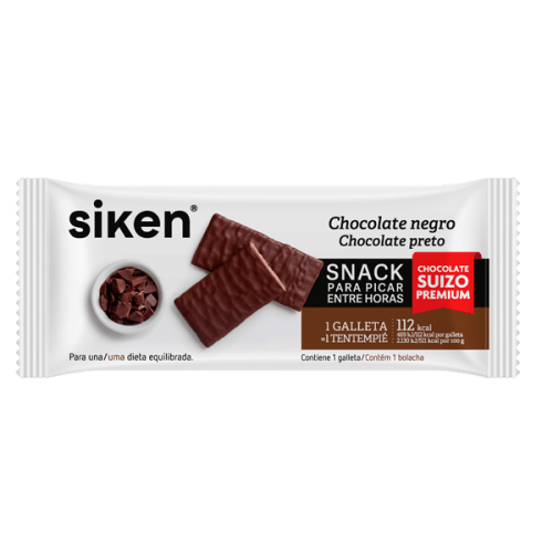 Snack Galleta Chocolate Negro 25 gr | Siken - Dietetica Ferrer
