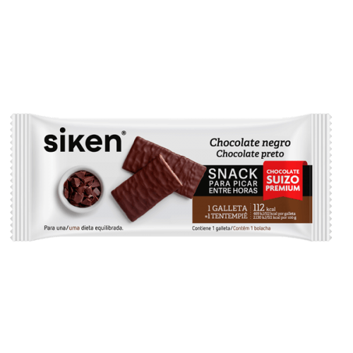 Snack Galleta Chocolate Negro 25 gr | Siken - Dietetica Ferrer