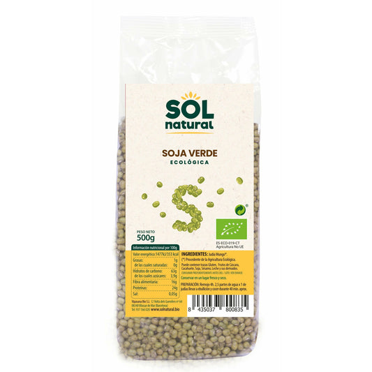 Soja Verde Bio 500 gr | Sol Natural - Dietetica Ferrer