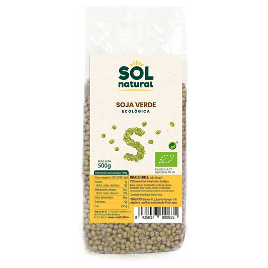 Soja Verde Bio 500 gr | Sol Natural - Dietetica Ferrer