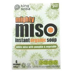 Sopa de Miso con Calabaza y Verduras sin Gluten Bio 6 Unidades | King Soba - Dietetica Ferrer