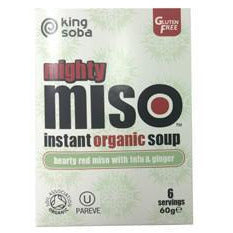 Sopa de Miso Con Tofu y Jengibre Bio 6 Unidades | King Soba - Dietetica Ferrer