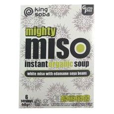 Sopa de Miso y Semillas de Edamame Bio 6 Unidades | King Soba - Dietetica Ferrer