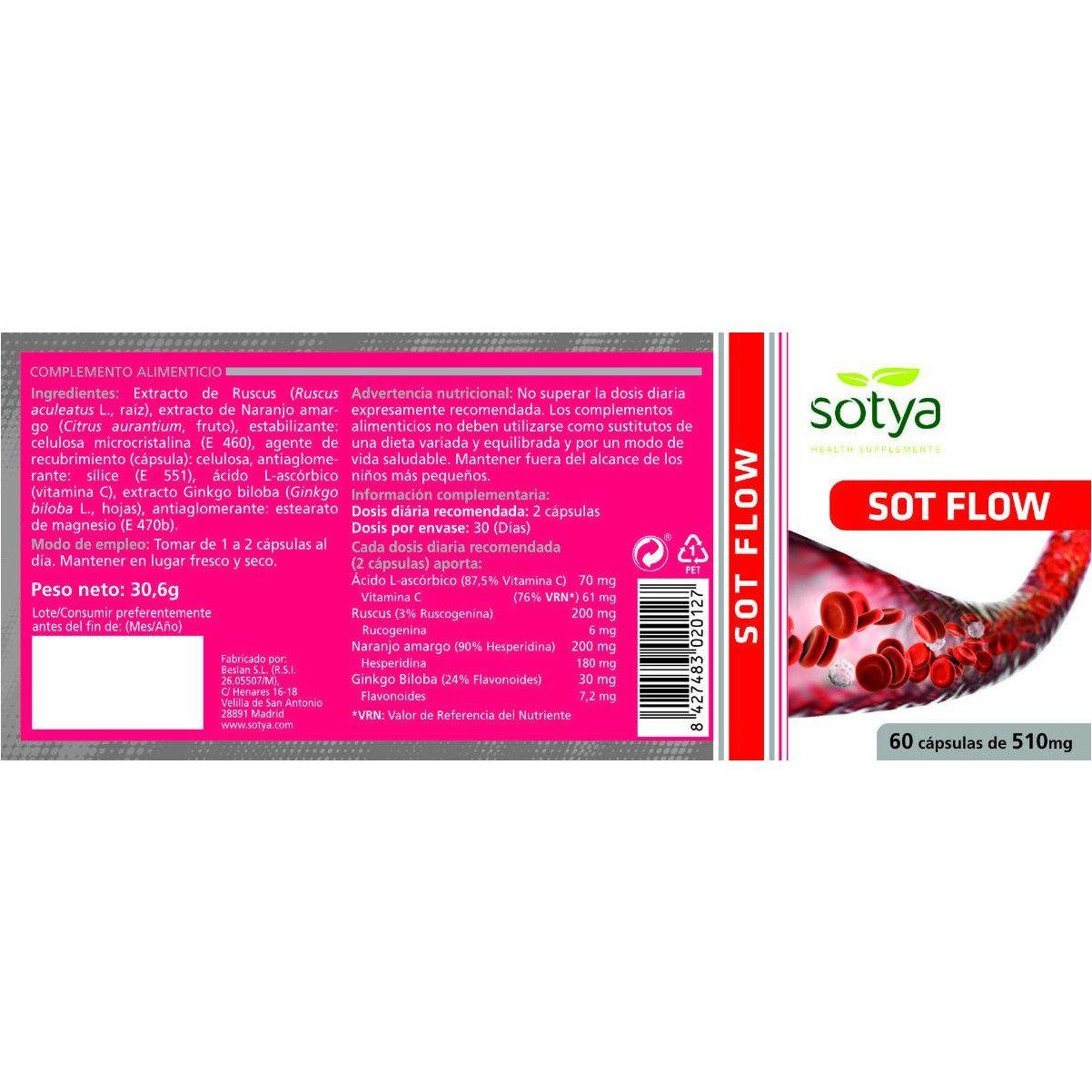 Sot Flow 60 Capsulas | Sotya - Dietetica Ferrer