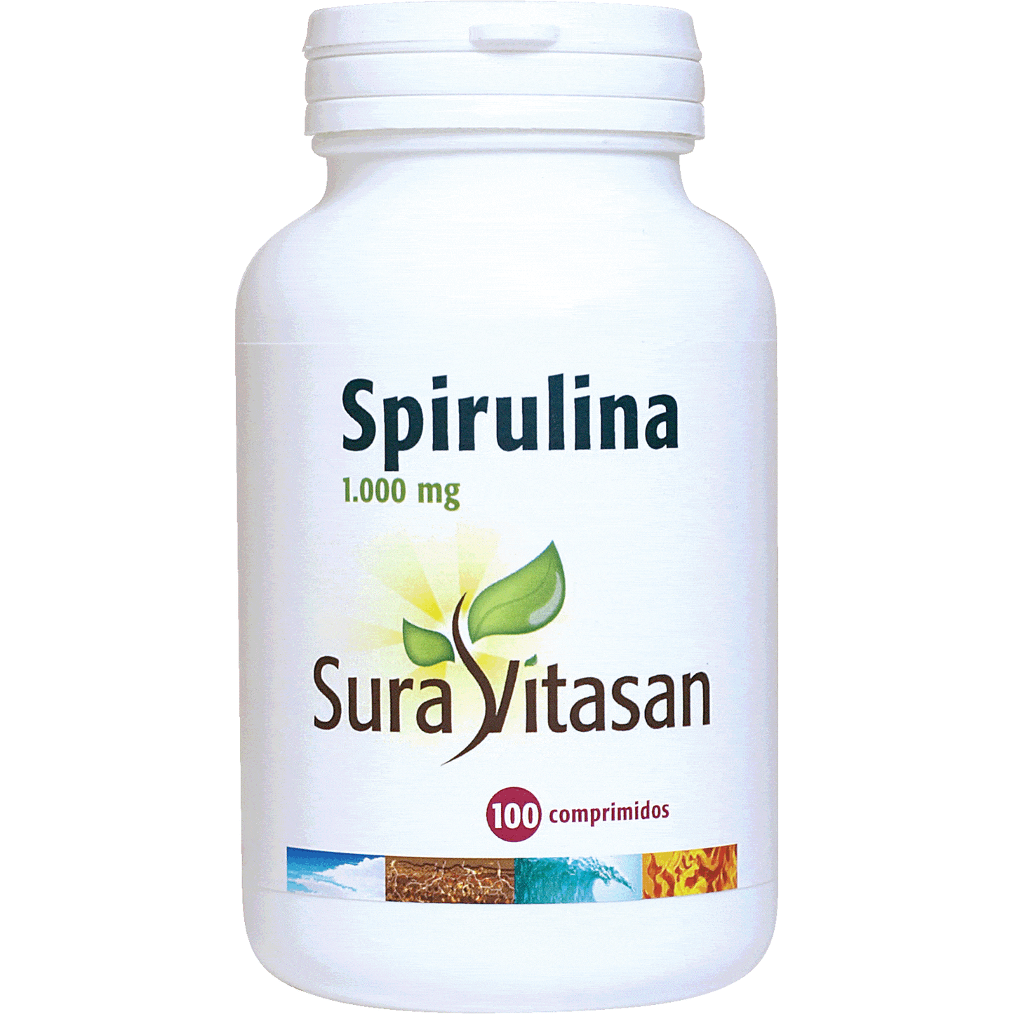Spirulina 1000mg 100 Comprimidos | Sura Vitasan - Dietetica Ferrer