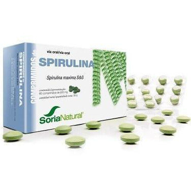 Spirulina 60 Comprimidos | Soria Natural - Dietetica Ferrer