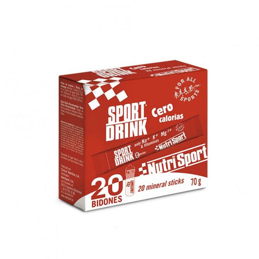 Sport Drink Zero Calorias 20 Sticks | Nutrisport - Dietetica Ferrer