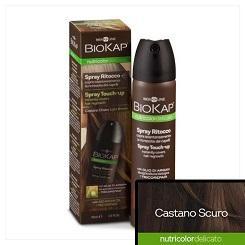 Spray Retoque Castaño Oscuro 75 ml | Biokap - Dietetica Ferrer