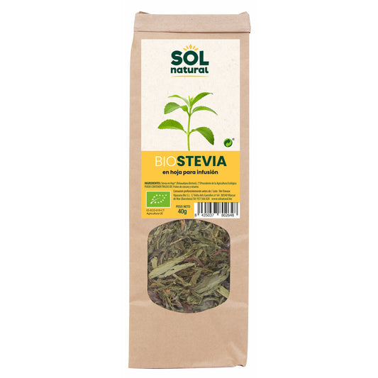 Stevia en Hoja 40 gr | Sol Natural - Dietetica Ferrer