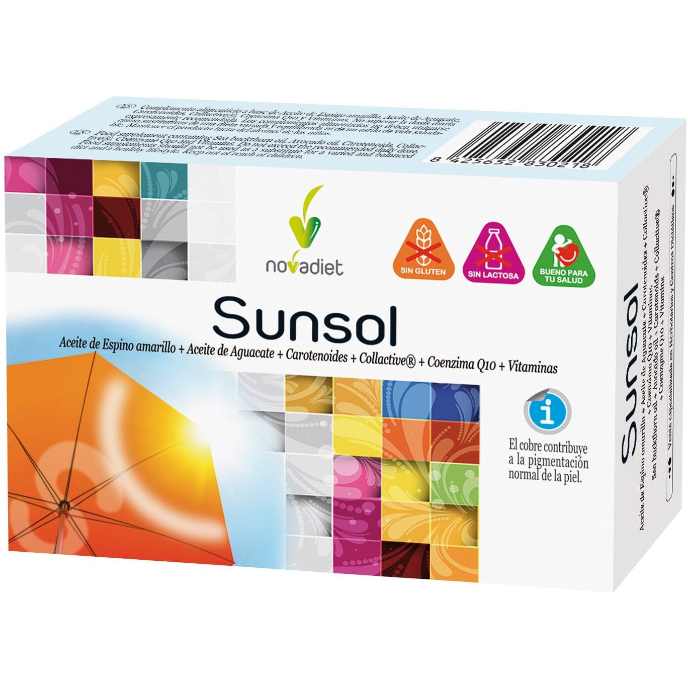 Sunsol 30 cápsulas | Novadiet - Dietetica Ferrer