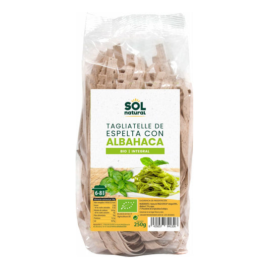 Tagliatelle de Espelta Con Albahaca 250 gr | Sol Natural - Dietetica Ferrer