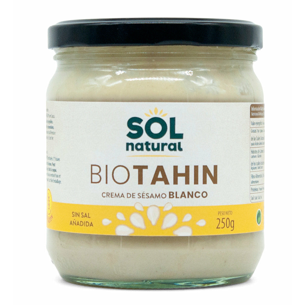 Tahin Blanco Bio 250 gr | Sol Natural - Dietetica Ferrer