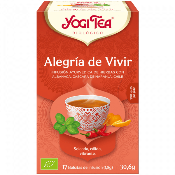 Te Alegría de Vivir Bio 30 gr | Yogi Tea - Dietetica Ferrer