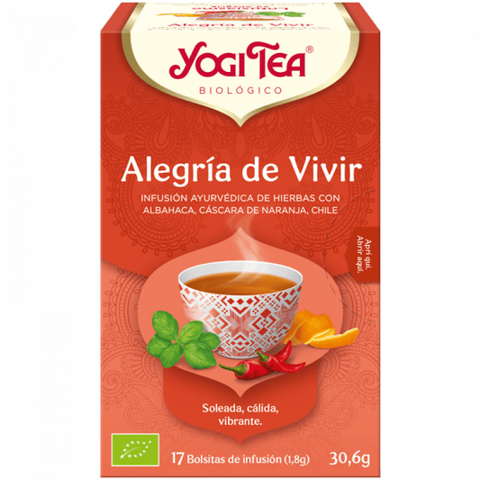 Te Alegría de Vivir Bio 30 gr | Yogi Tea - Dietetica Ferrer