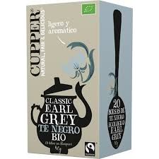 Te Negro Earl Grey Bio 20 Sobres | Cupper - Dietetica Ferrer