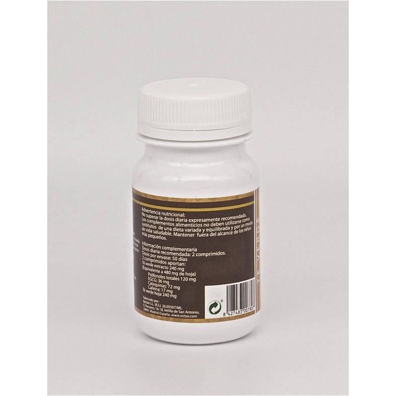 Te Verde 700 mg 100 Comprimidos | Sotya - Dietetica Ferrer