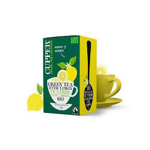 Té Verde con Limón 20 Bolsas | Cupper - Dietetica Ferrer