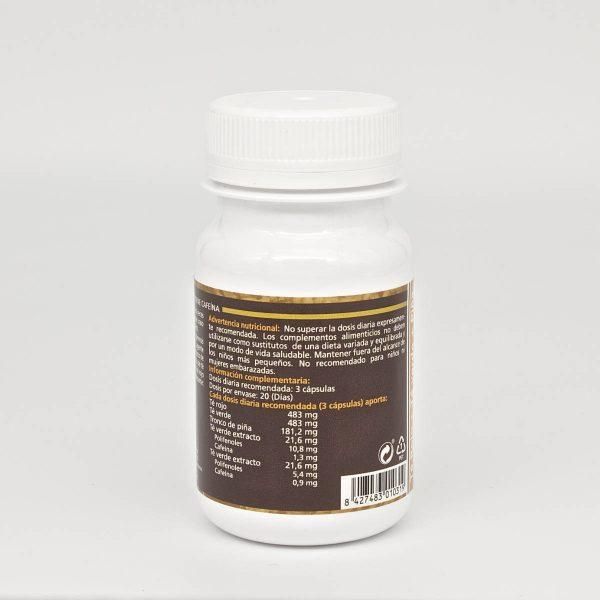 Te Verde con Te Rojo y Piña 500 mg 60 Capsulas | Sotya - Dietetica Ferrer