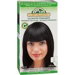 Tinte Permanente Negro N1 140 ml | Corpore Sano - Dietetica Ferrer