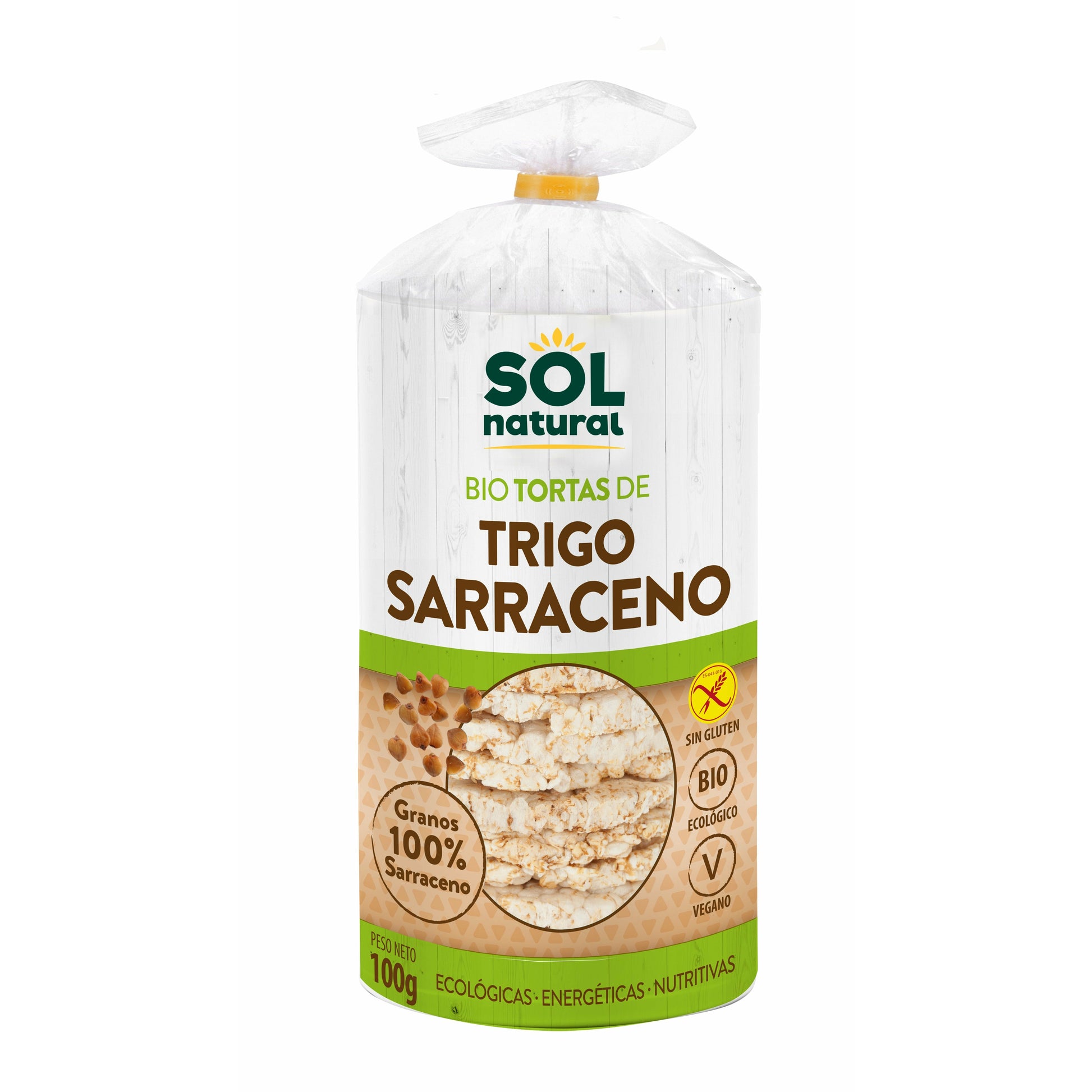 Tortas de Trigo Sarraceno Bio 100 gr | Sol Natural - Dietetica Ferrer