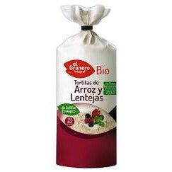 Tortitas de Arroz y Lentejas Bio 115 gr | El Granero Integral - Dietetica Ferrer