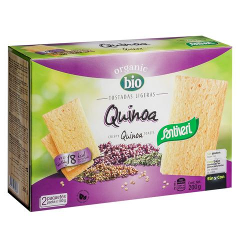 Tostadas Ligeras de Quinoa Bio Noglut 100 gr | Santiveri - Dietetica Ferrer