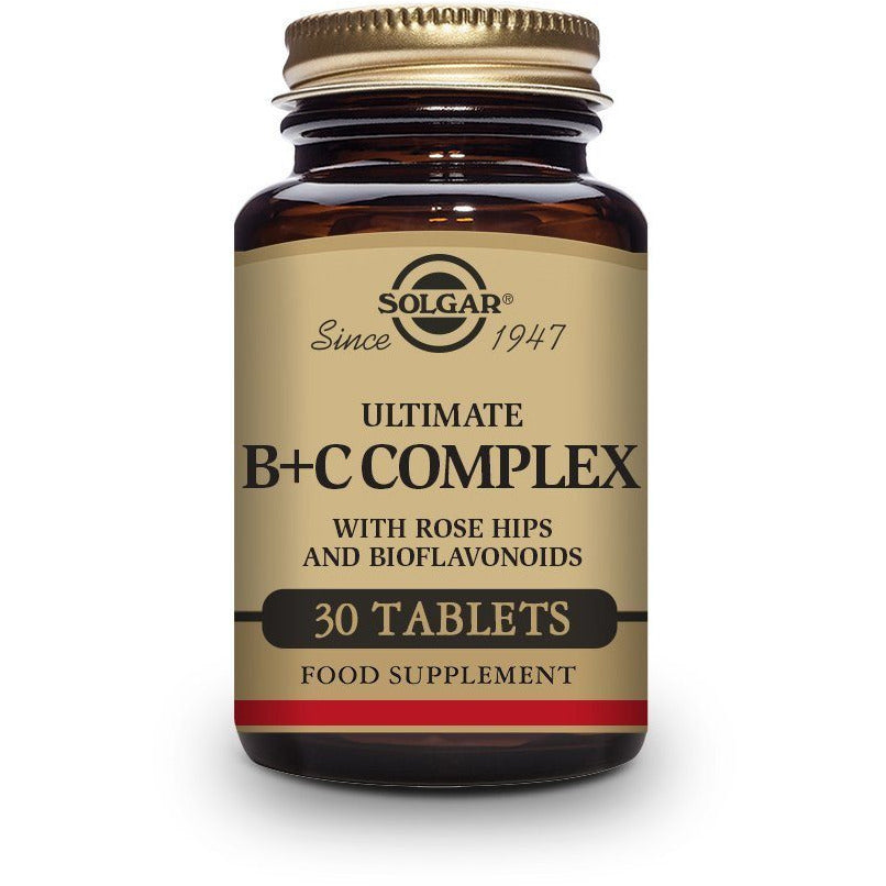 Ultimate B + C Complex | 30 Comprimidos | Solgar - Dietetica Ferrer
