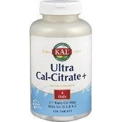 Ultra Cal Citrate+ K2 120 Comprimidos | KAL - Dietetica Ferrer