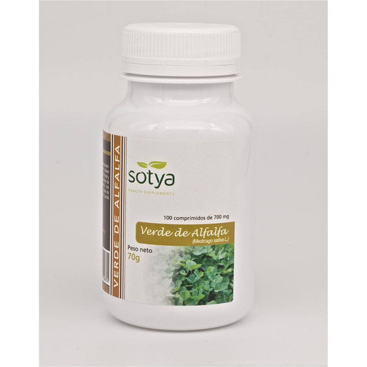 Verde de Alfalfa 100 Comprimidos | Sotya - Dietetica Ferrer