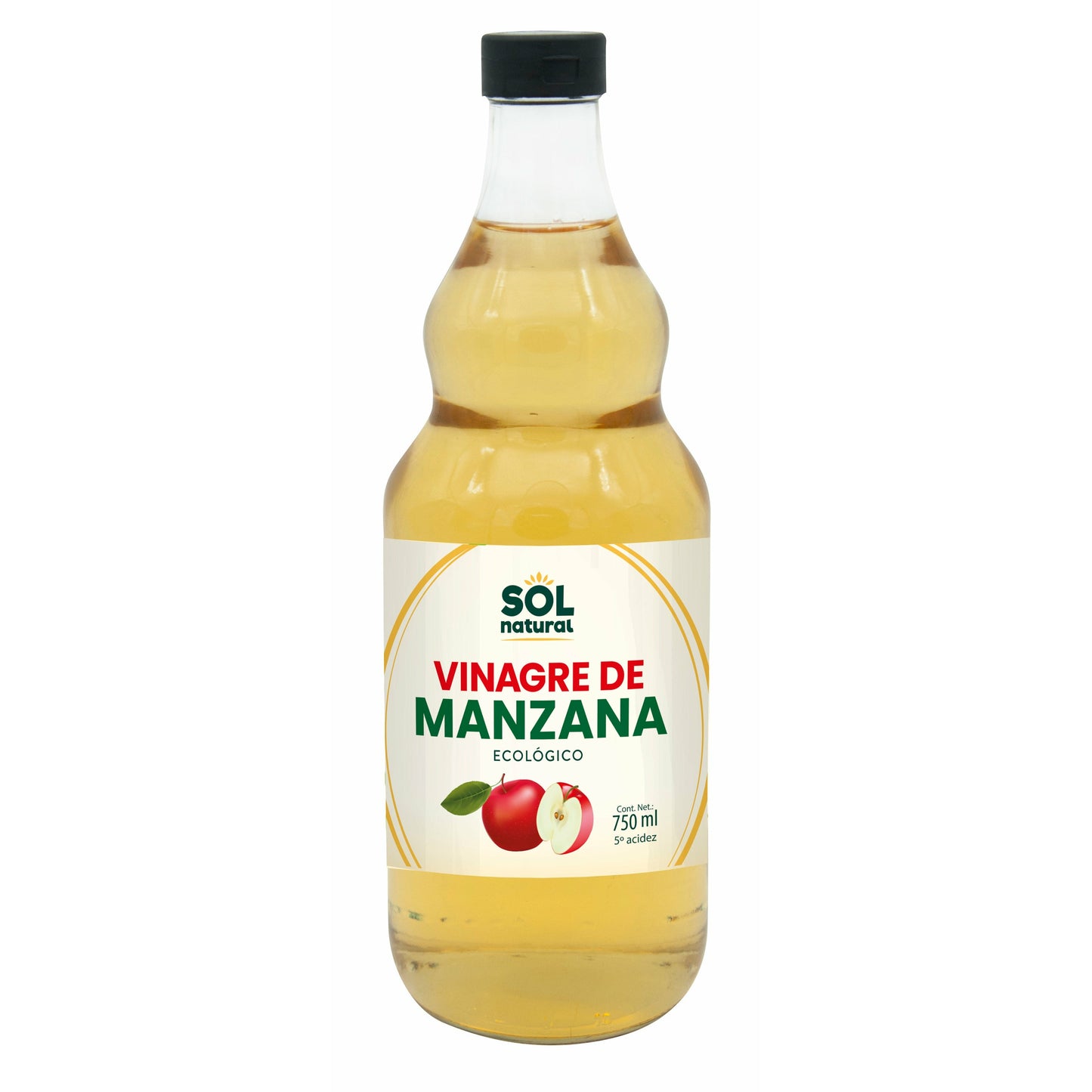 Vinagre de Manzana Bio 750 ml | Sol Natural - Dietetica Ferrer