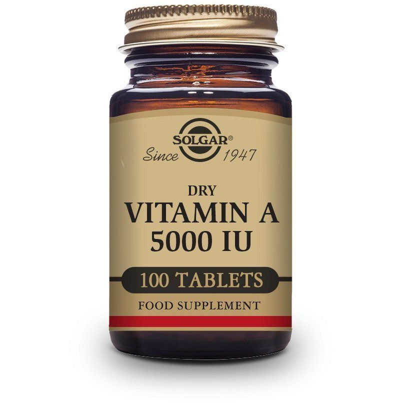 Vitamin A 5000 Ui 100 Comprimidos | Solgar - Dietetica Ferrer